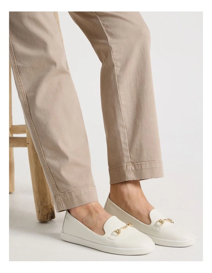 Lorne Flat Shoes in Off White image 4