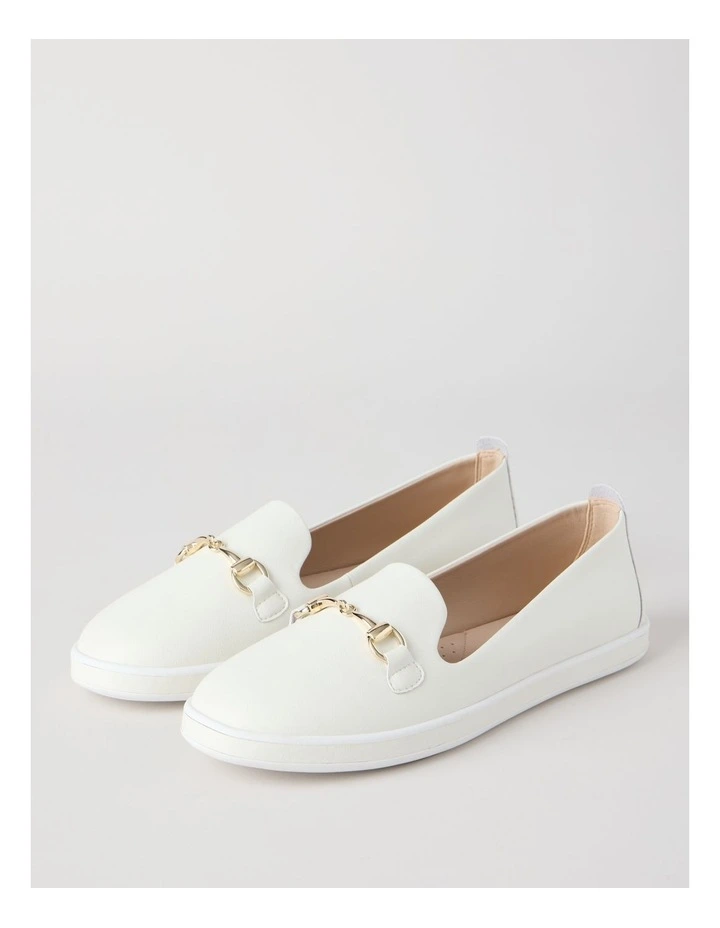 Lorne Flat Shoes in Off White image 5