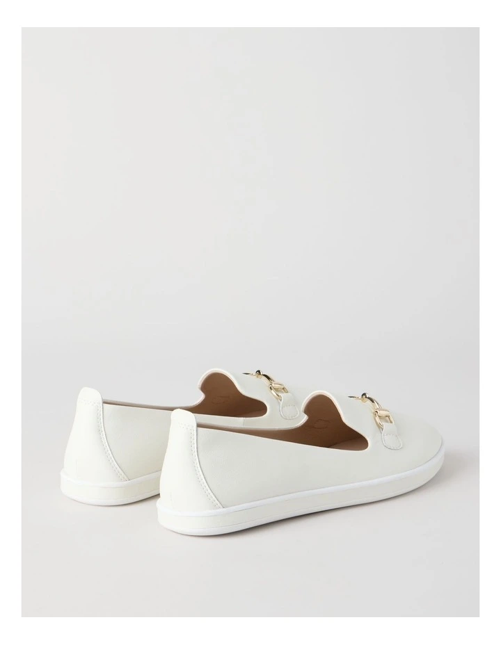 Lorne Flat Shoes in Off White image 6