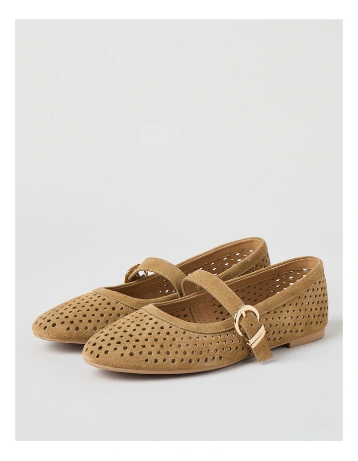 Dorothy Flat Shoes in Taupe image 3