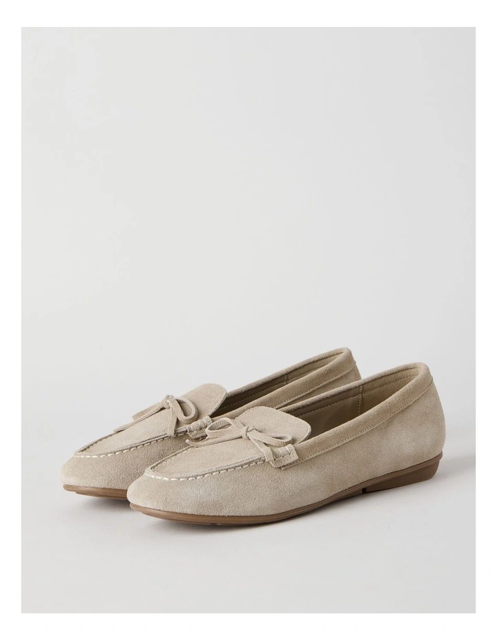 Avery Flat Shoes in Taupe Suede image 4