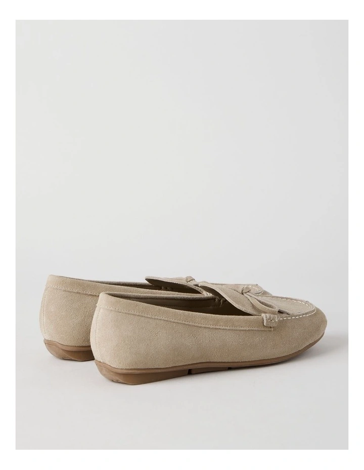 Avery Flat Shoes in Taupe Suede image 5