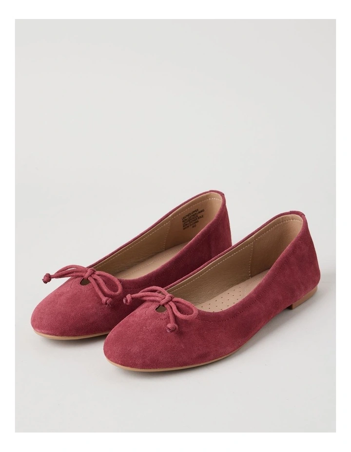 Cindy Flat Shoes in Red image 3