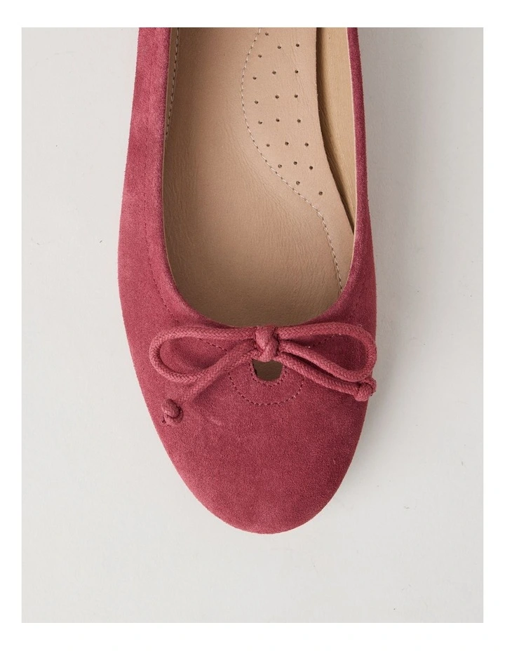 Cindy Flat Shoes in Red image 7