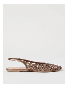 Noosa Flat Shoes in Choc Metallic