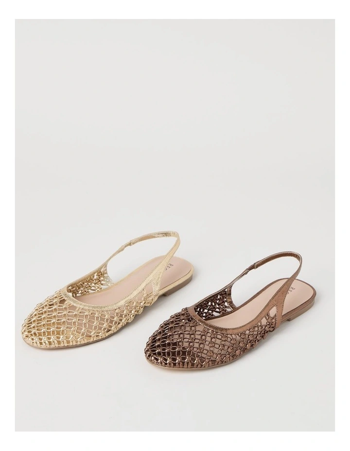 Noosa Flat Shoes in Choc Metallic image 7