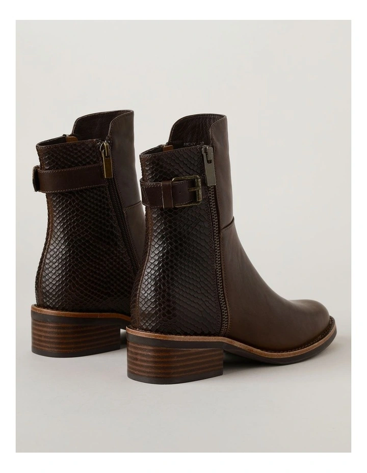 Ricky Boot in Choc Leather image 3