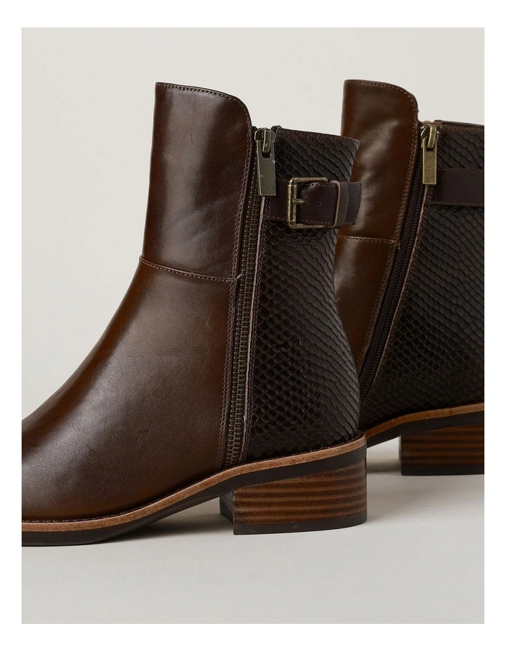 Ricky Boot in Choc Leather image 5