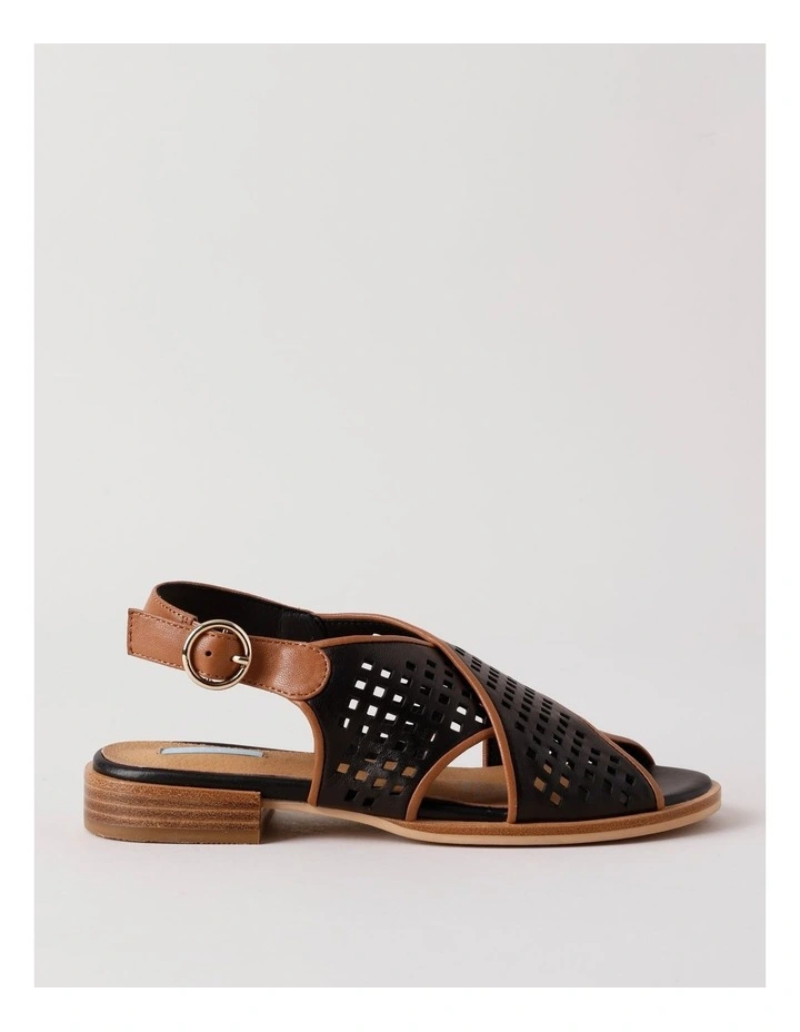 Connie Sandal in Black/Tan image 1