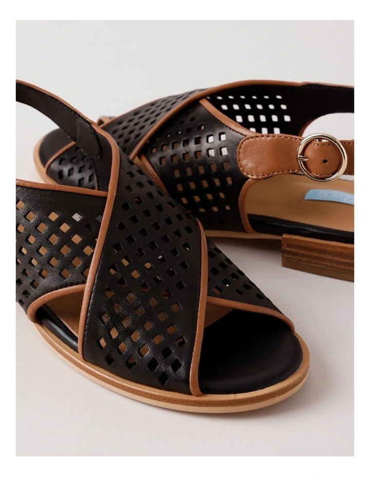 Connie Sandal in Black/Tan image 3