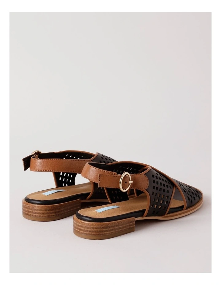 Connie Sandal in Black/Tan image 4