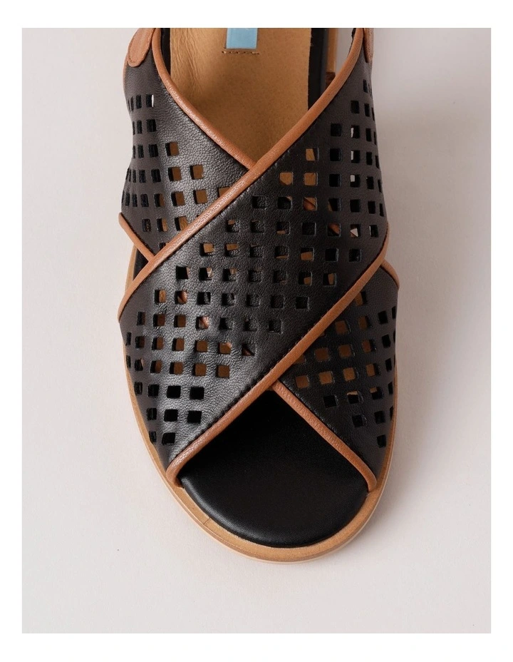 Connie Sandal in Black/Tan image 5