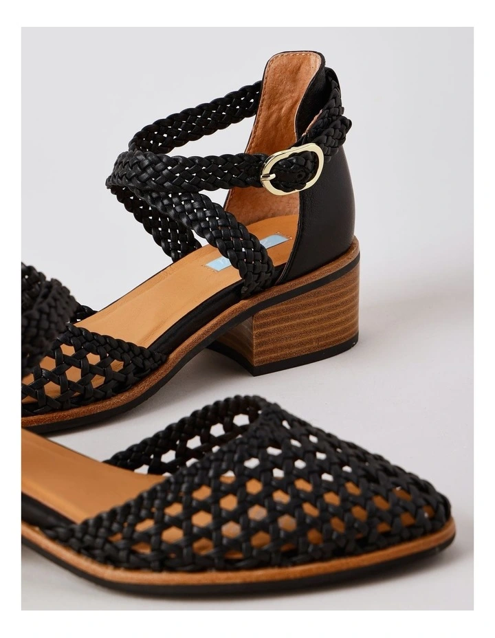 Angora Heeled Shoes in Black image 2