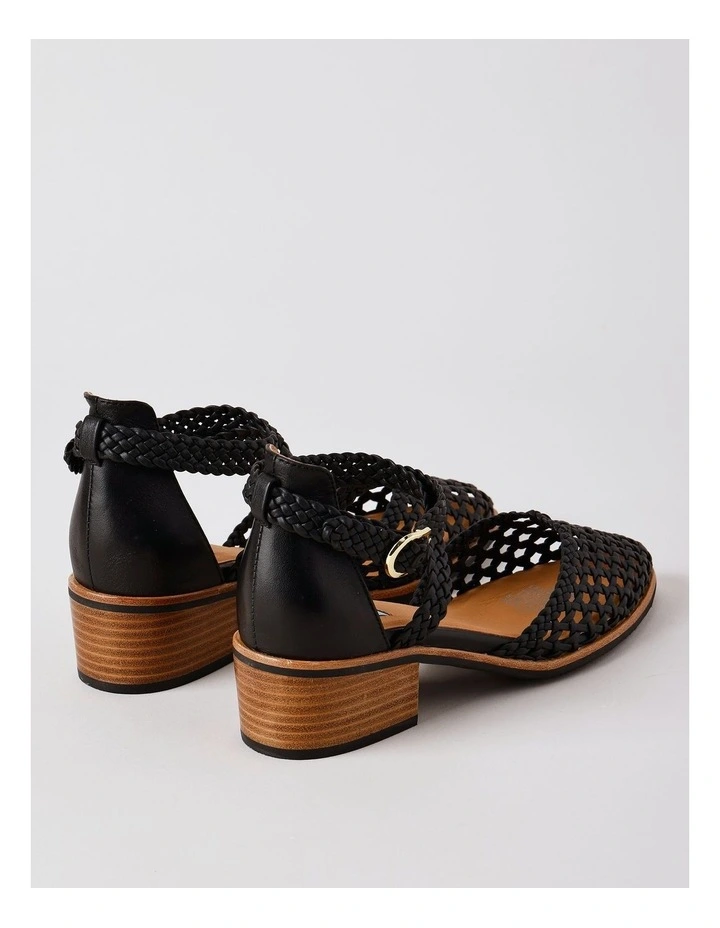 Angora Heeled Shoes in Black image 4