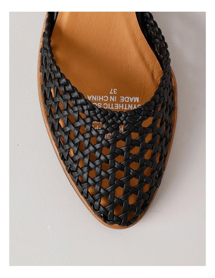 Angora Heeled Shoes in Black image 5