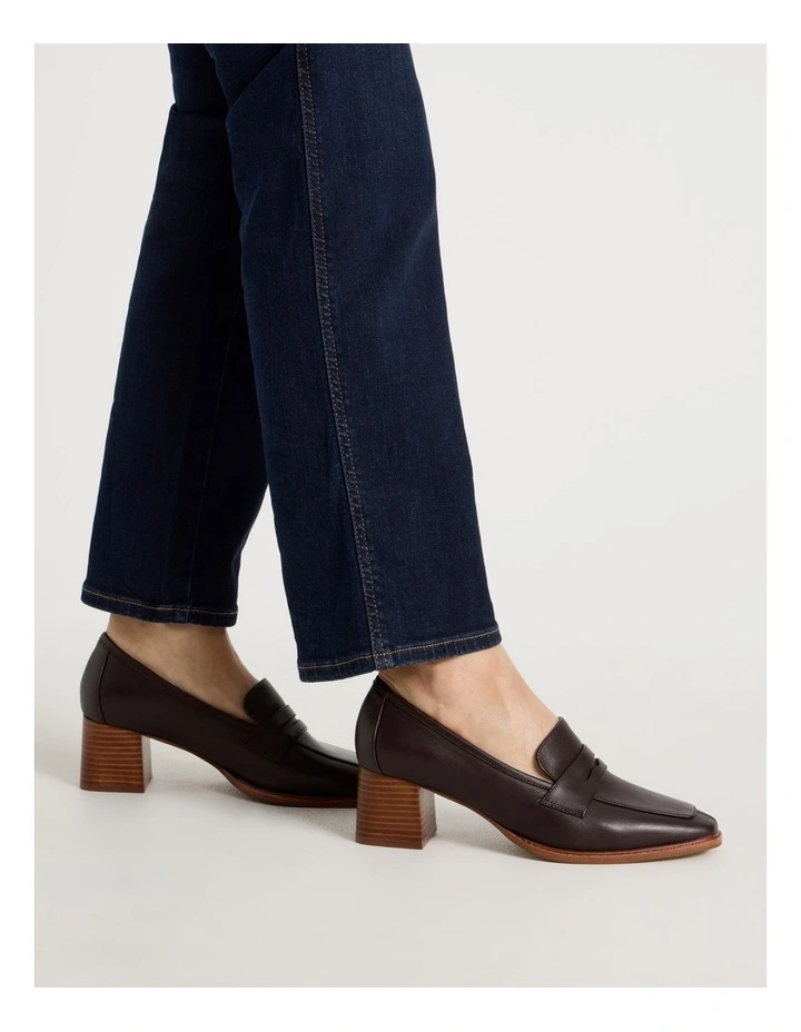 Ella Heeled Shoes in Chocolate image 2