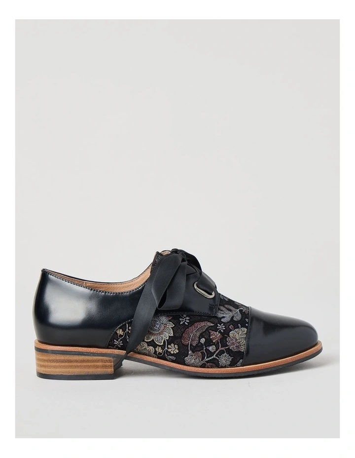 Avril Flat Shoes in Black Print image 1