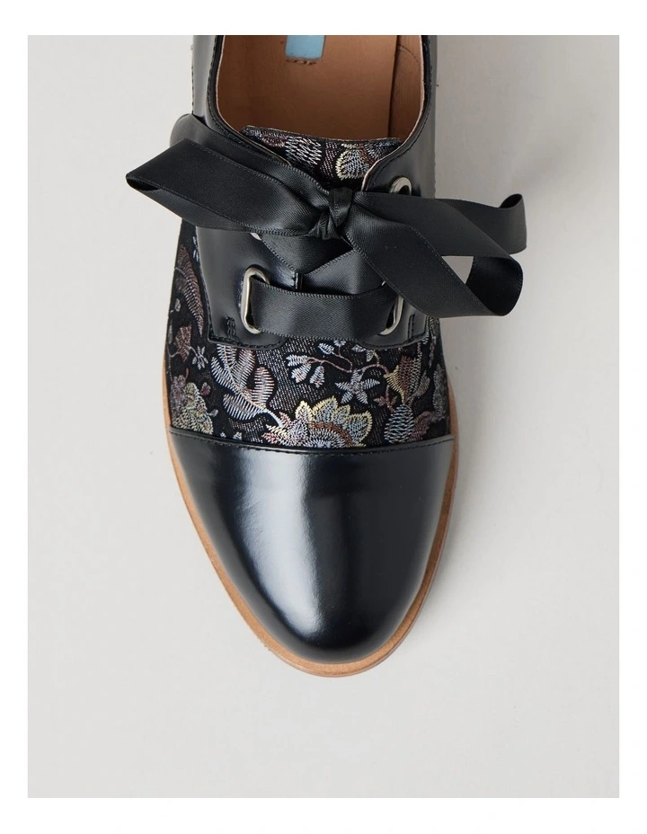 Avril Flat Shoes in Black Print image 3