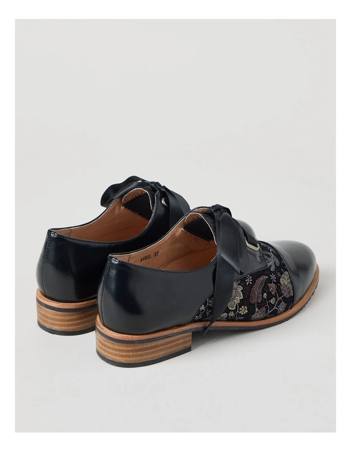 Avril Flat Shoes in Black Print image 5