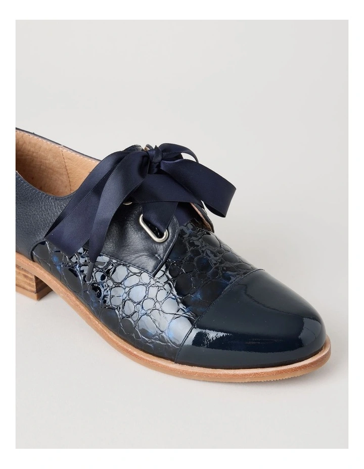 Avril Flat Shoes in Navy image 2