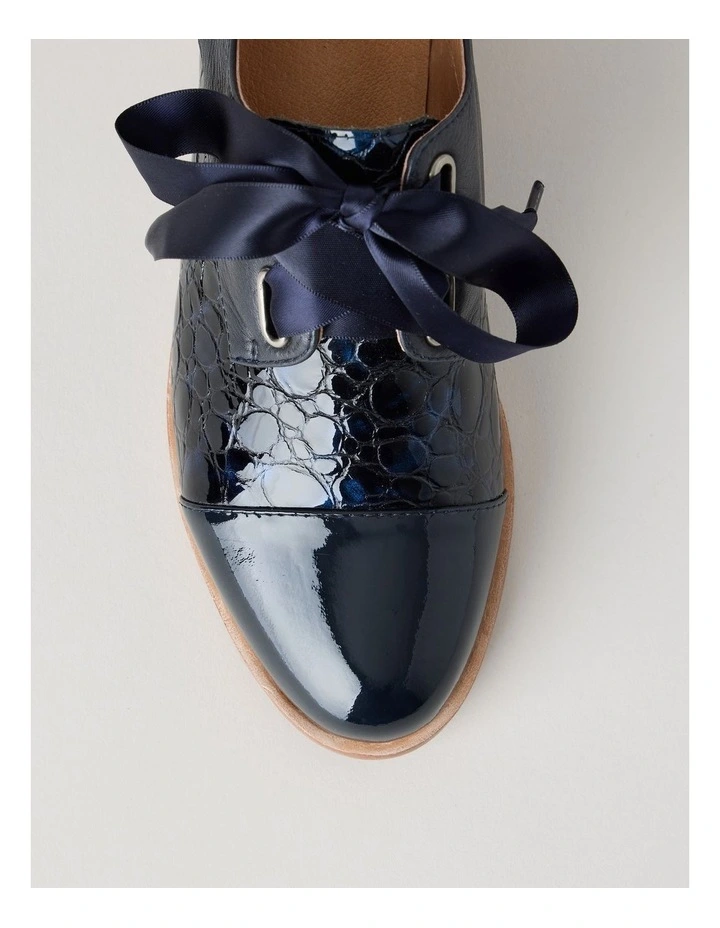 Avril Flat Shoes in Navy image 5