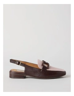 Sidney Flat Shoes in Choc Pink Combo
