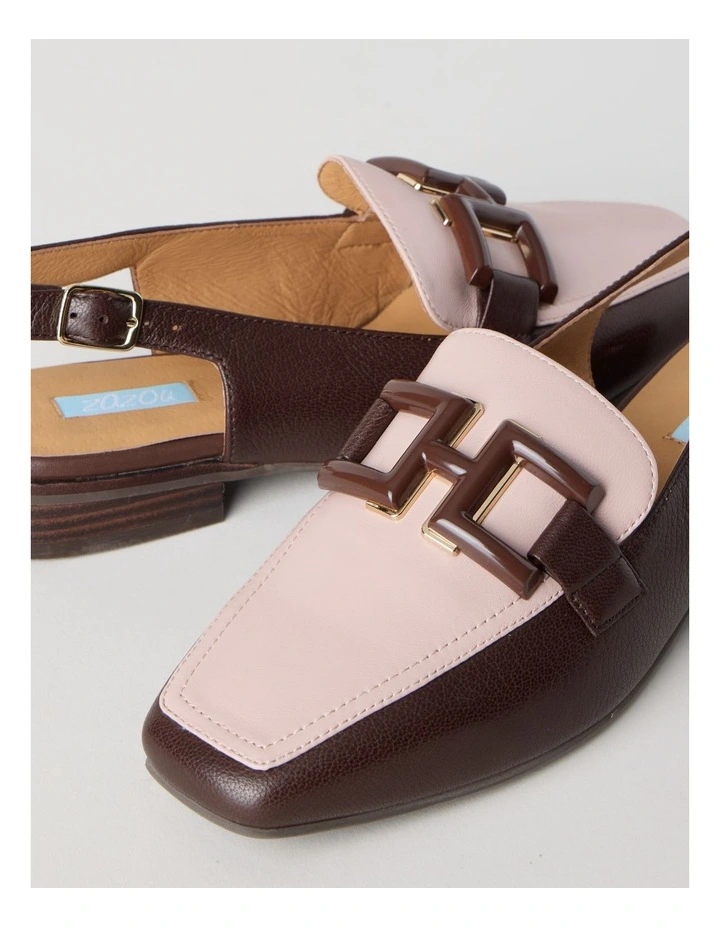 Sidney Flat Shoes in Choc Pink Combo image 3