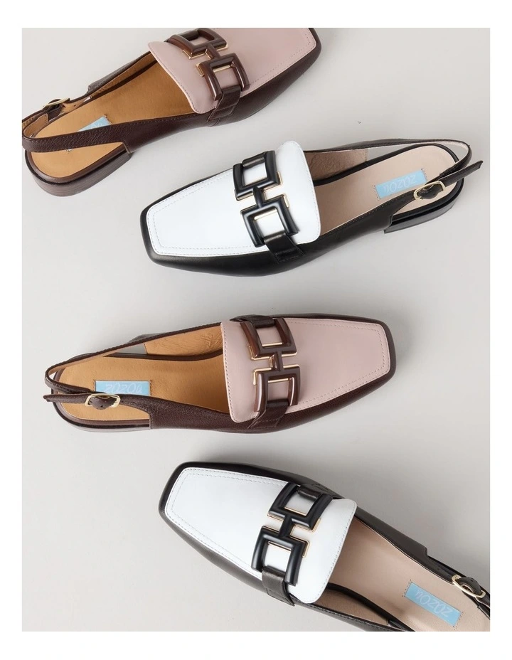 Sidney Flat Shoes in Choc Pink Combo image 6