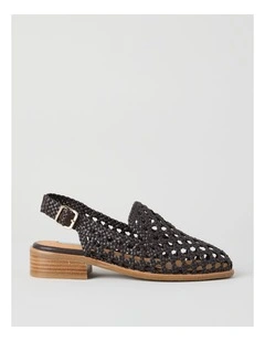 Aria Flat Shoes in Chocolate