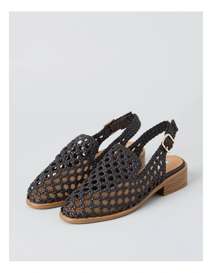 Aria Flat Shoes in Chocolate image 2