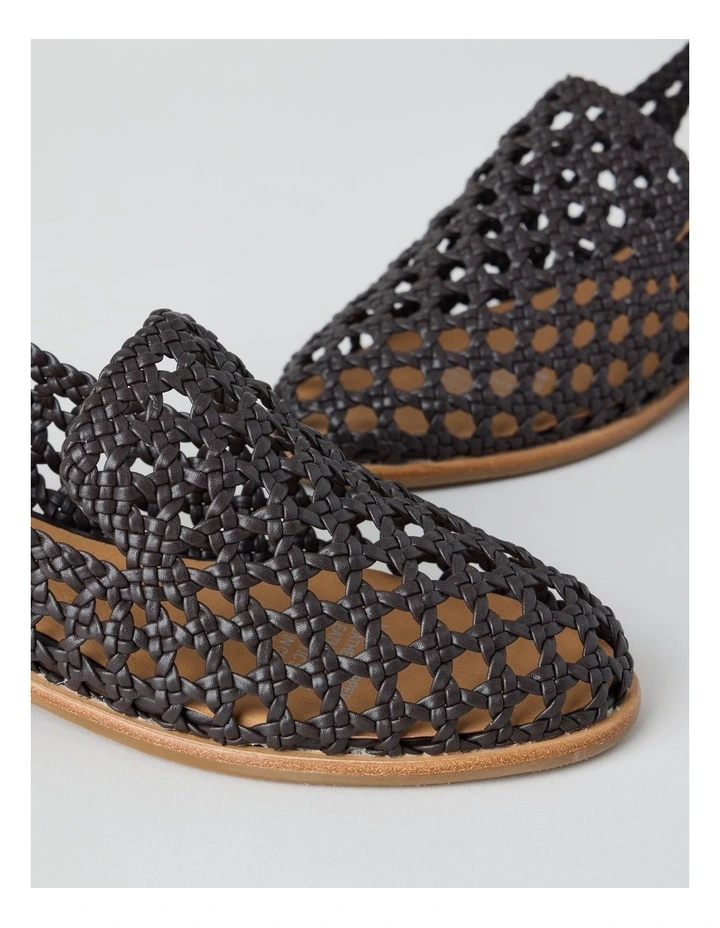Aria Flat Shoes in Chocolate image 4