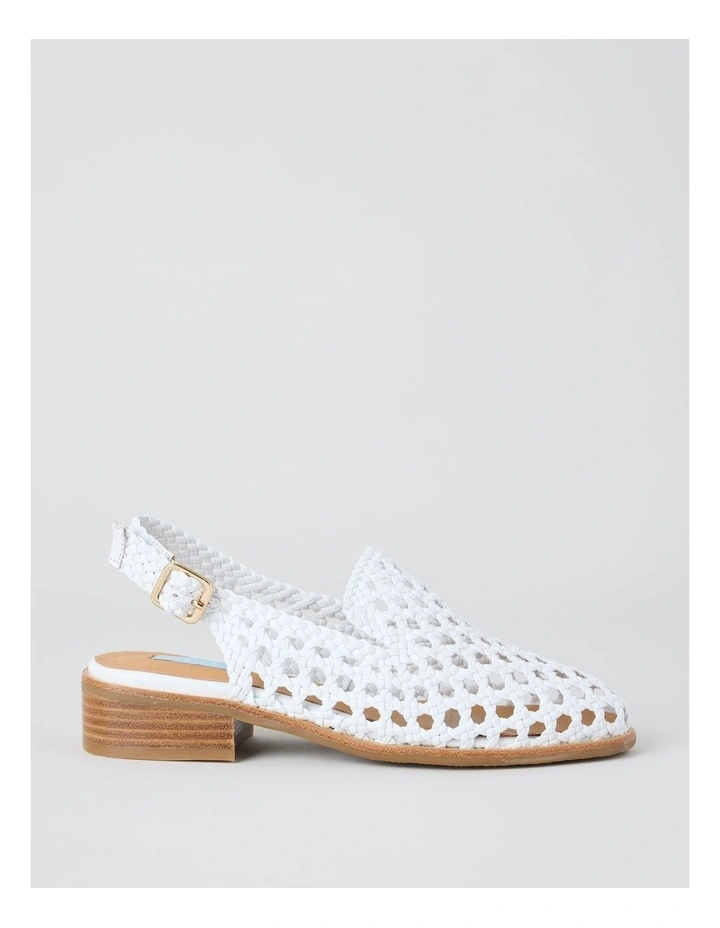 Aria Flat Shoes in White image 1