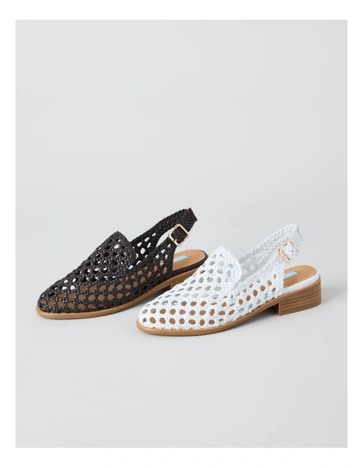 Aria Flat Shoes in White image 6