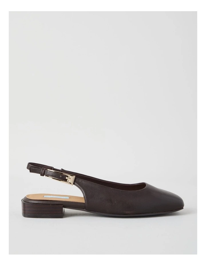 Bessie Flat Shoes in Chocolate image 1