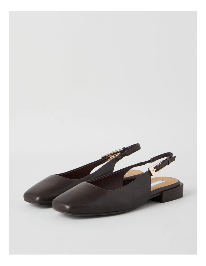 Bessie Flat Shoes in Chocolate image 2