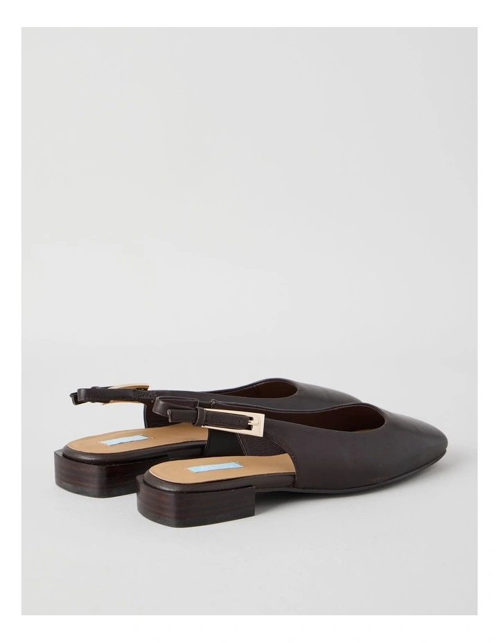 Bessie Flat Shoes in Chocolate image 4
