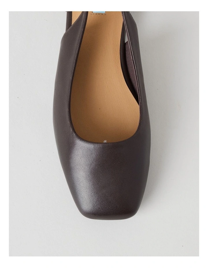 Bessie Flat Shoes in Chocolate image 5