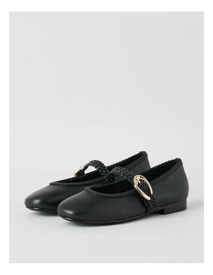 Amanda Flat Shoes in Black image 2