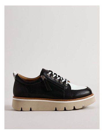 Lucy Sneaker in Black/White Leather