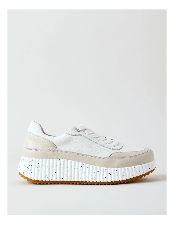Felicity Sneaker in White/Bone Leather image 1