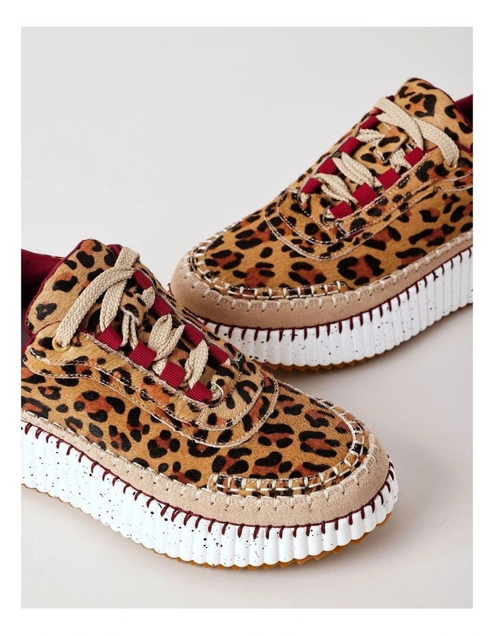 Tabitha Sneaker in Animal Multi Leather image 4