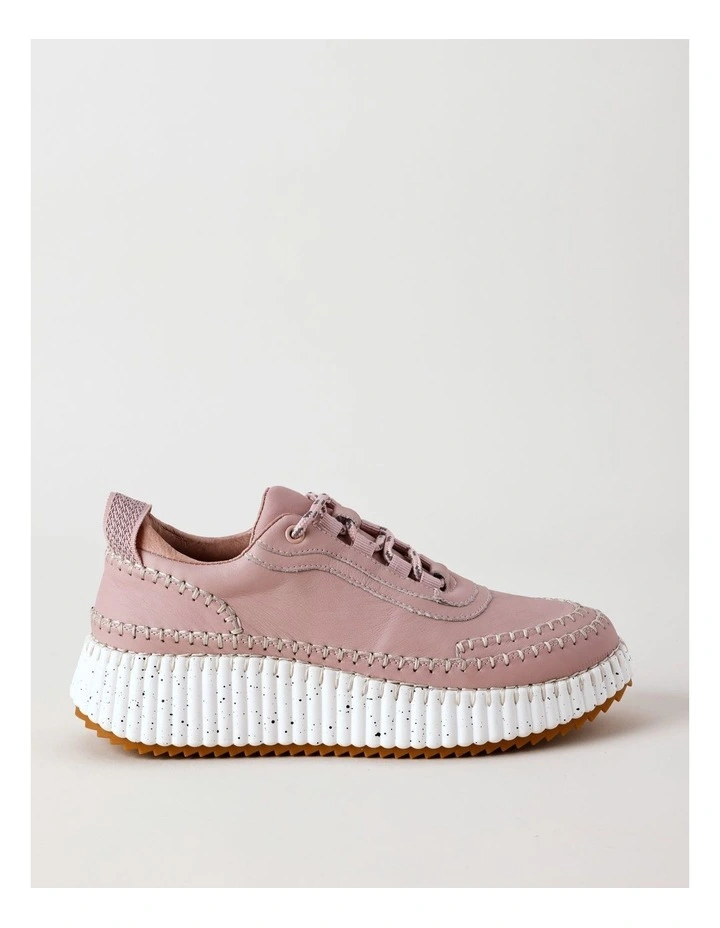 Phoebe Sneaker in Rose Leather image 1
