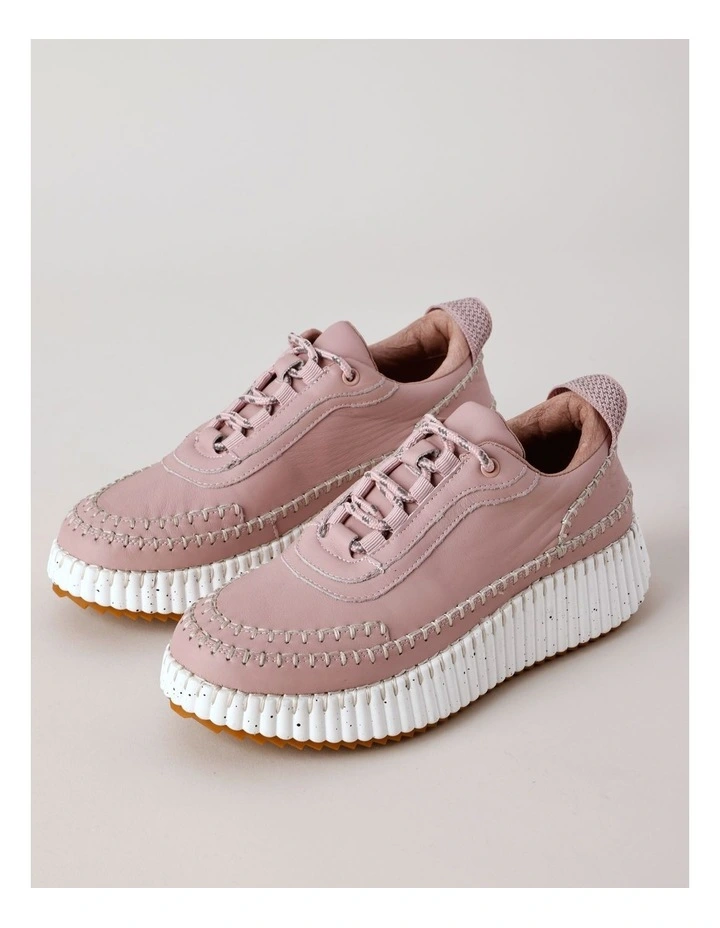 Phoebe Sneaker in Rose Leather image 1
