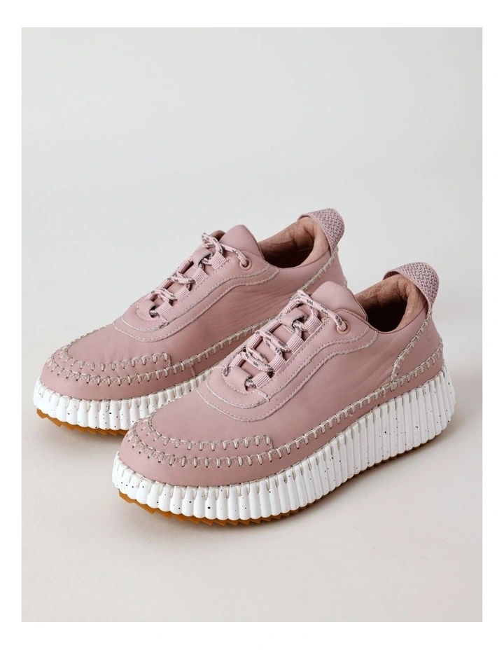 Phoebe Sneaker in Rose Leather image 2