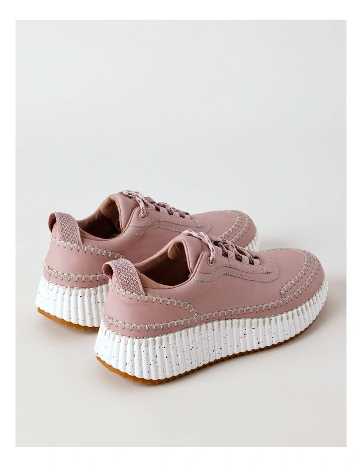 Phoebe Sneaker in Rose Leather image 4