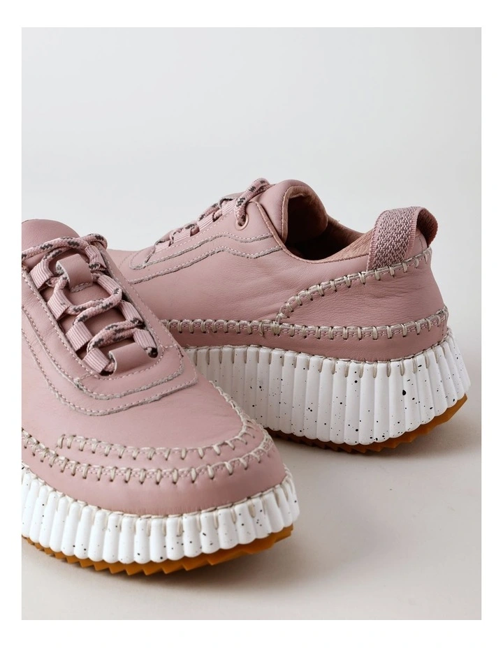 Phoebe Sneaker in Rose Leather image 5