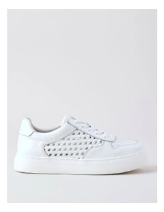 Olivia Sneaker in White Leather