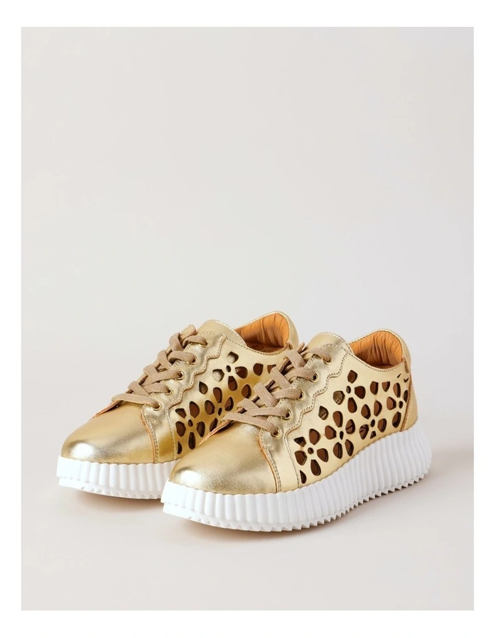 Harlow Sneaker in Gold image 2