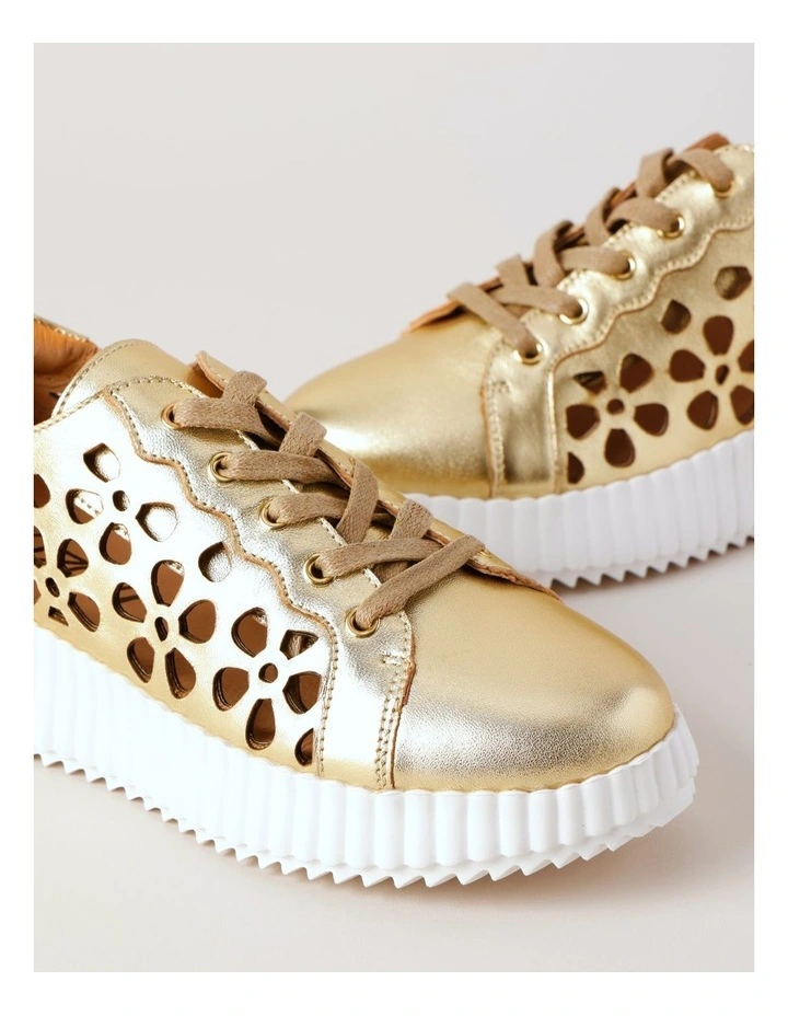 Harlow Sneaker in Gold image 3