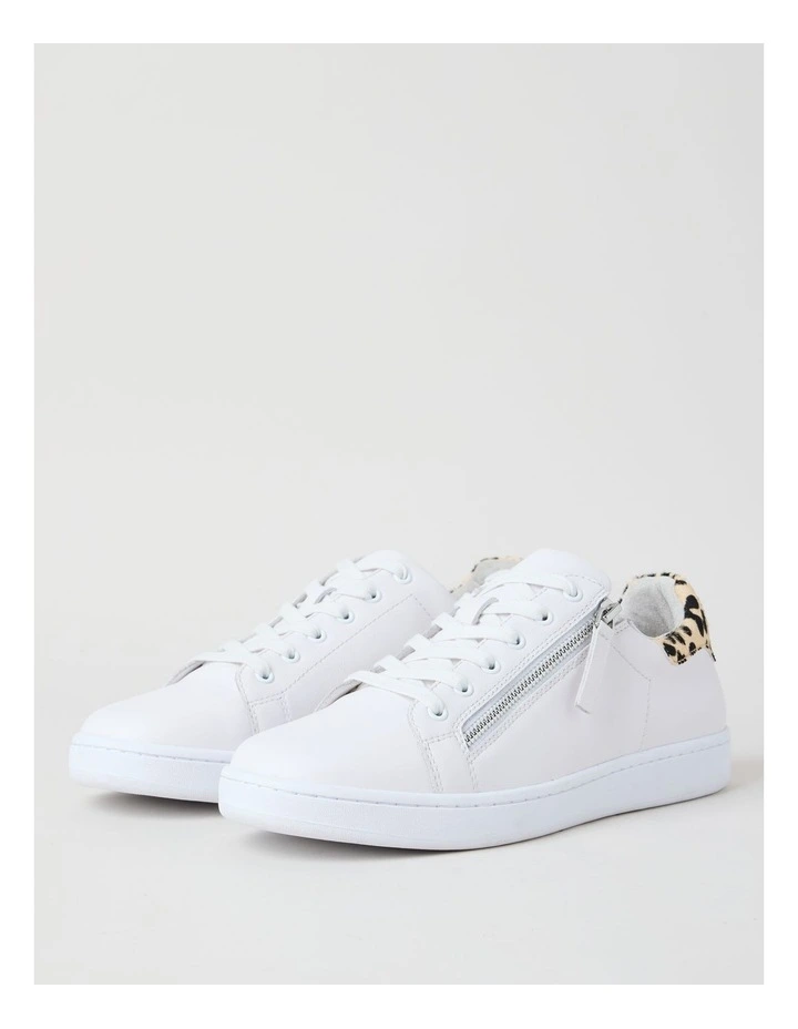 Rusty Sneaker in White/Leopard image 4